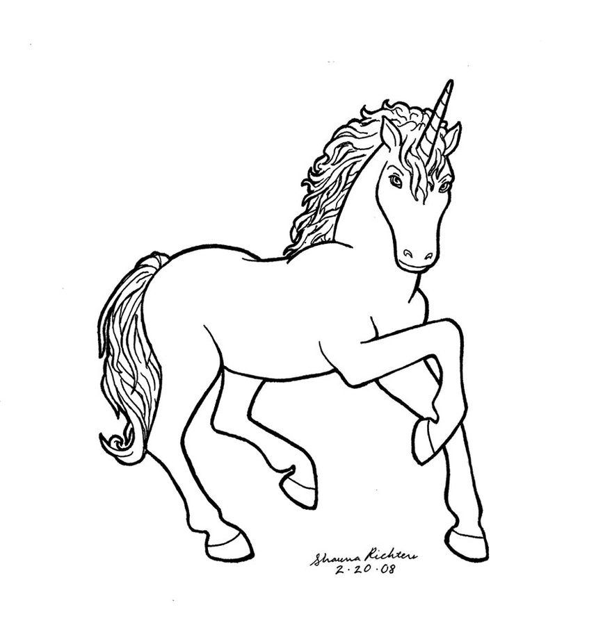 880x907 Unicorn By Gingersketches