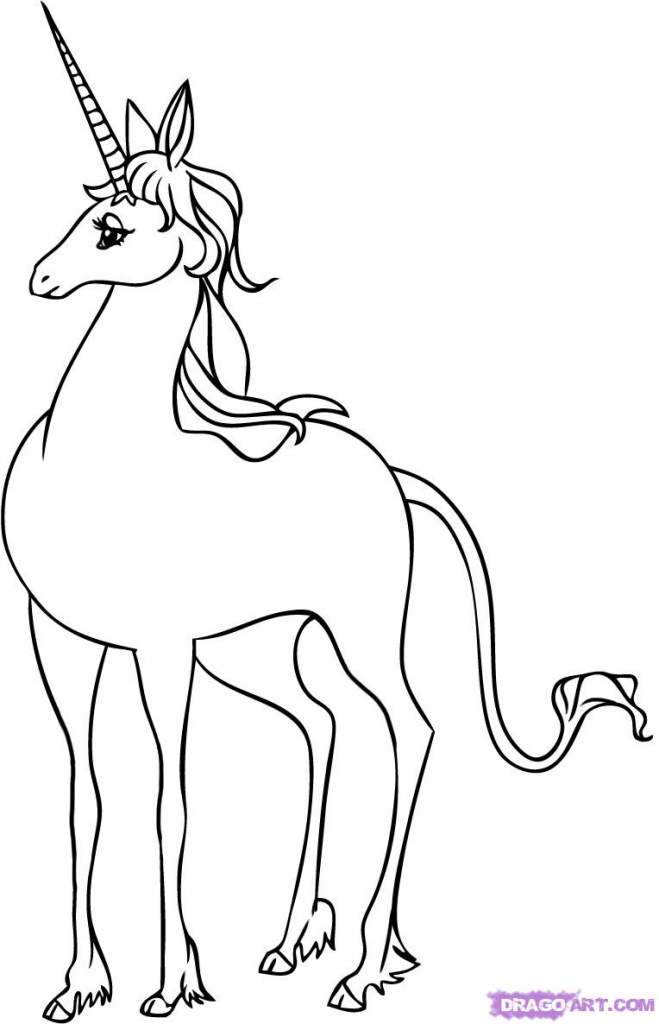 659x1024 How Do You Draw A Unicorn How To Draw A Unicorn Easy Step Step
