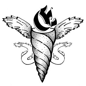 300x299 Unicorn Horn Drawings Fine Art America