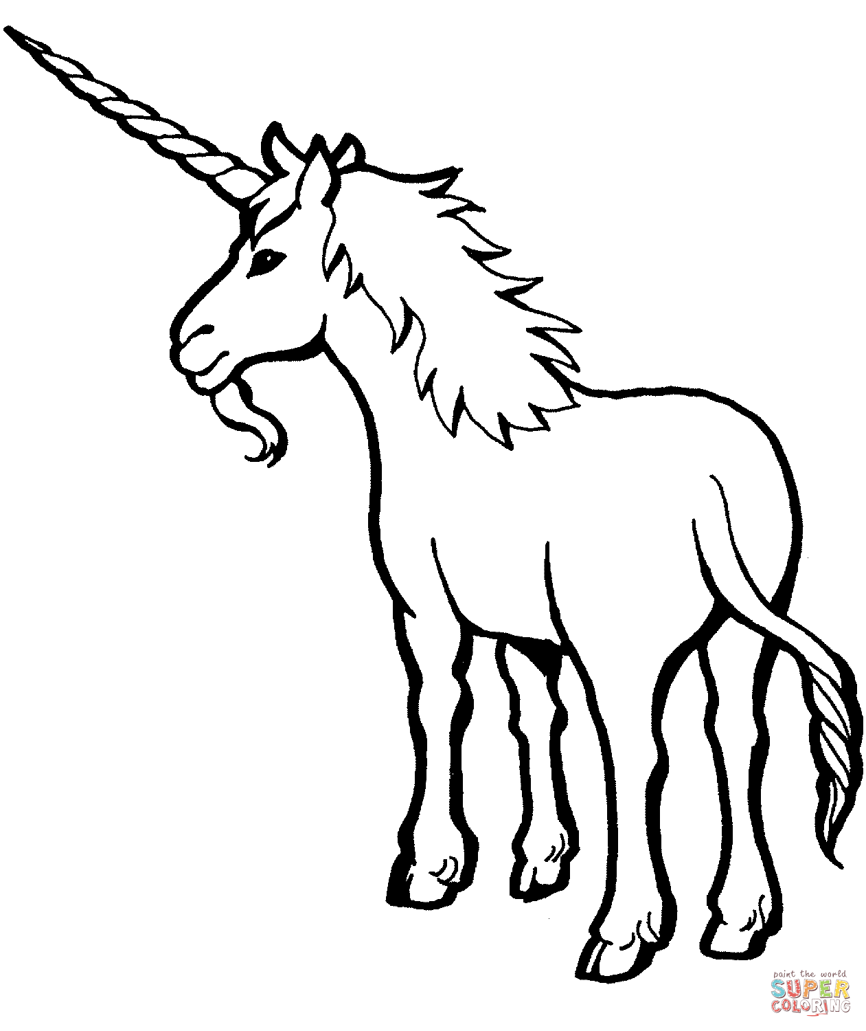 1261x1500 Unicorn Coloring Page Free Printable Coloring Pages