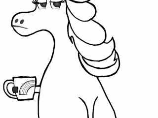 320x240 Unicorn Line Drawing How To Draw Rainbow Unicorn From The Minions