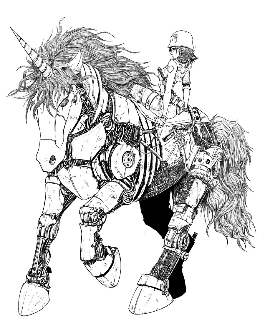 900x1092 Unicorn Lines By Storykillinger