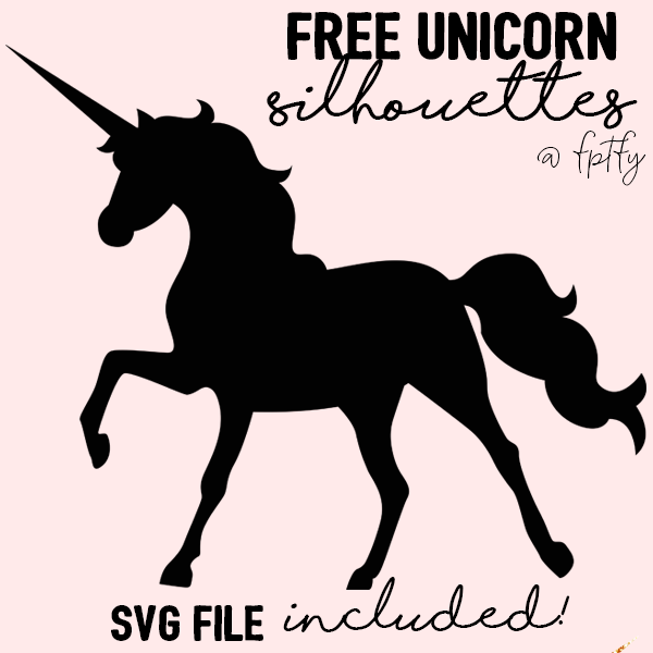 600x600 Free Unicorn Silhouettes!