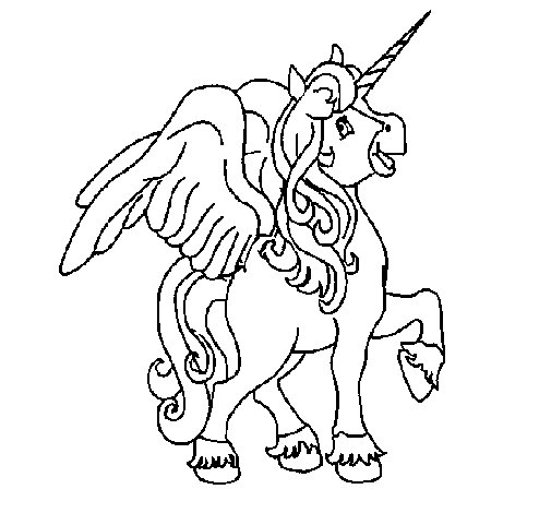 505x470 Coloring Pages Of Unicorns With Wings. Nicole S Free Coloring