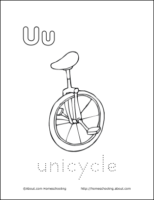 303x392 Letter U Coloring Book