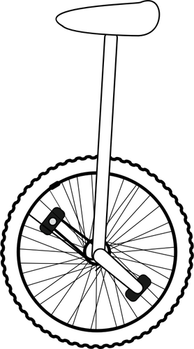 278x500 Unicycle Line Art Vector Drawing Public Domain Vectors