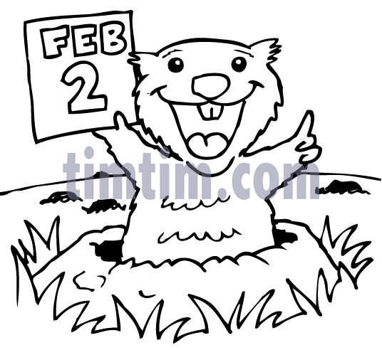 536x492 Free Drawing Of Groundhog Bw From The Category Wild Animals