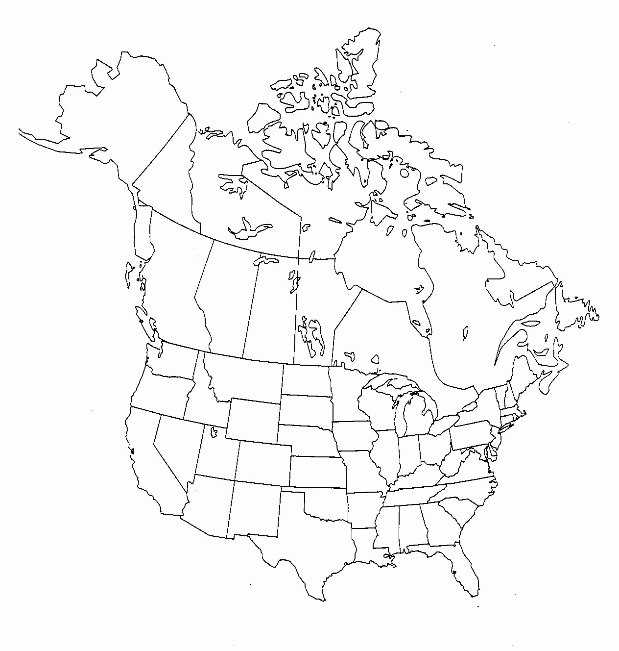 Контурные карты штатов. Контурная карта США И Канады. Контурная карта Северной Америки со Штатами. Карта США И Канады со Штатами. Контурная карта Канады со Штатами.