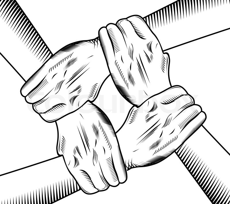 800x708 Unity Hand Stock Vector Colourbox