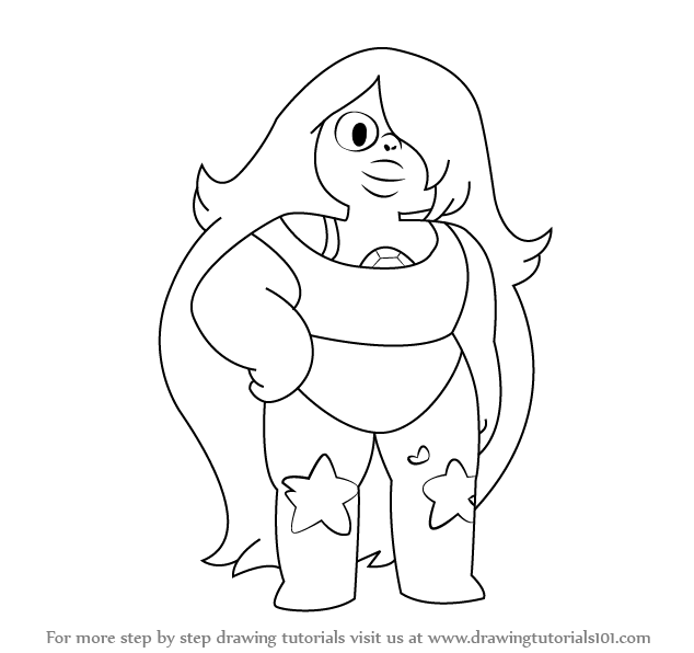 634x596 Learn How To Draw Amethyst From Steven Universe (Steven Universe
