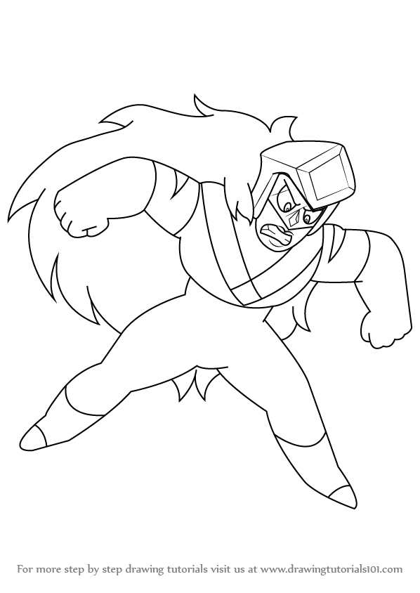 598x844 Learn How To Draw Jasper From Steven Universe (Steven Universe