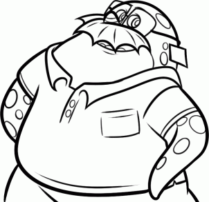 302x293 How To Draw How To Draw Don, Don Carlton From Monsters University