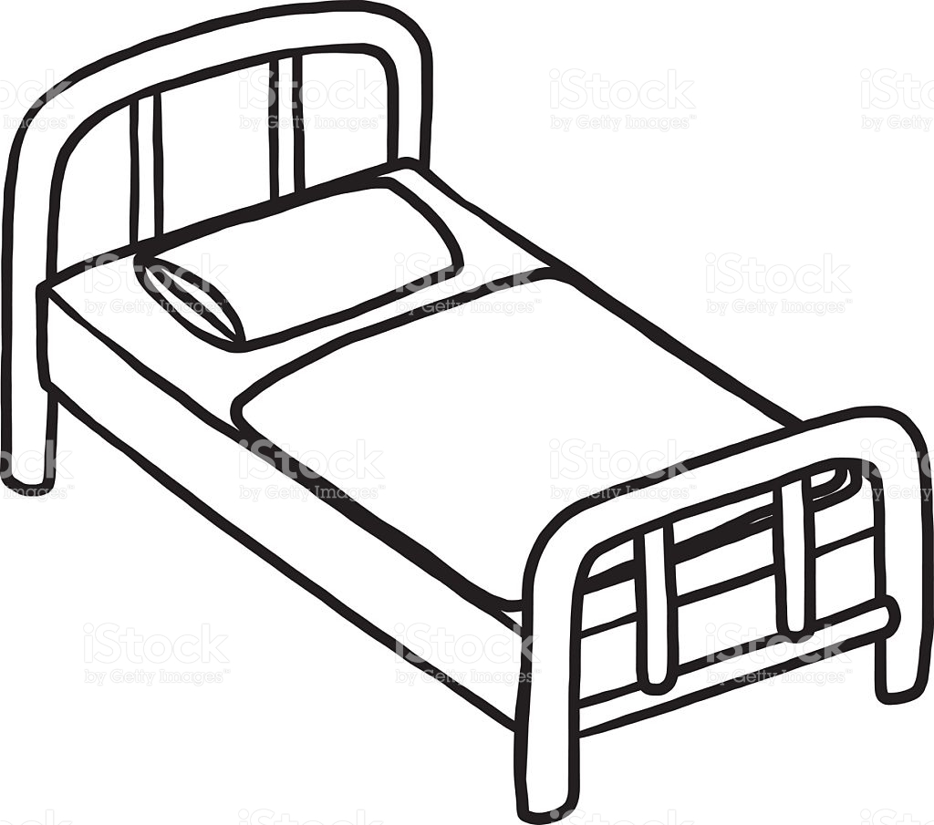 1024x905 Bed Clipart Black And White