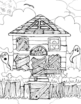 281x364 This Boarded Up Haunted House Is Spooky, But Kids Will Love