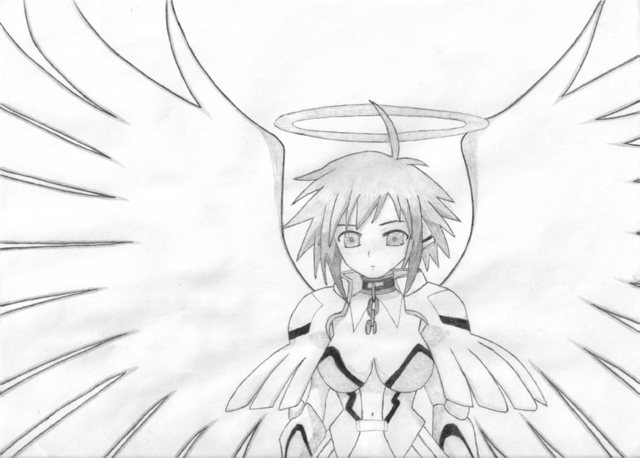 900x644 Ikaros Uranus Queen Mode (Sora No Otoshimono) By Captainghostly