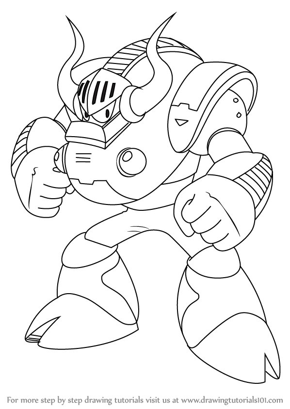 598x844 Learn How To Draw Uranus From Mega Man (Mega Man) Step By Step