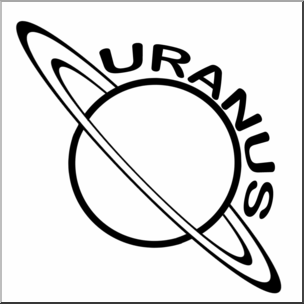 304x304 Clip Art Planets Uranus Bampw I Abcteach
