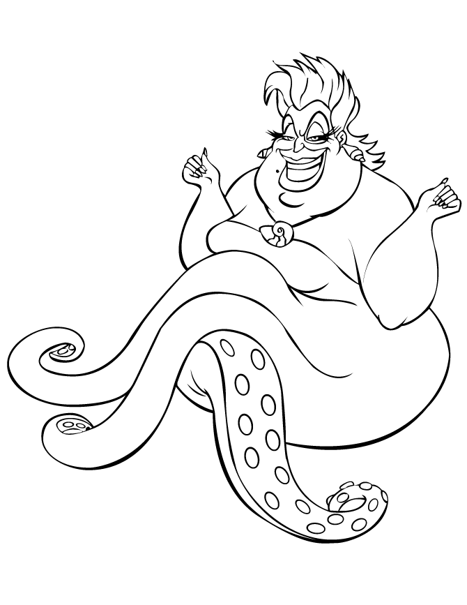 670x867 Little Mermaid Cartoon Ursula From Little Mermaid Cartoon