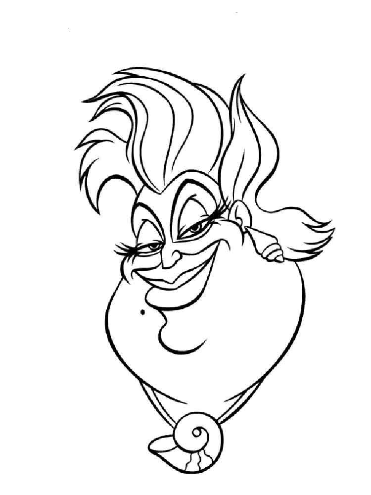 750x1000 Ursula Coloring Pages Coloring Page For Kids