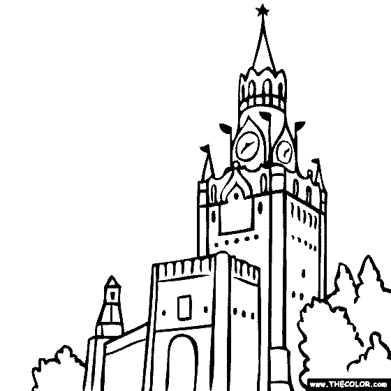 560x560 Famous Places And Landmarks Coloring Pages Page 1