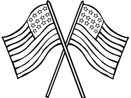 440x330 Excellent American Flag Coloring Page Print Pages United States