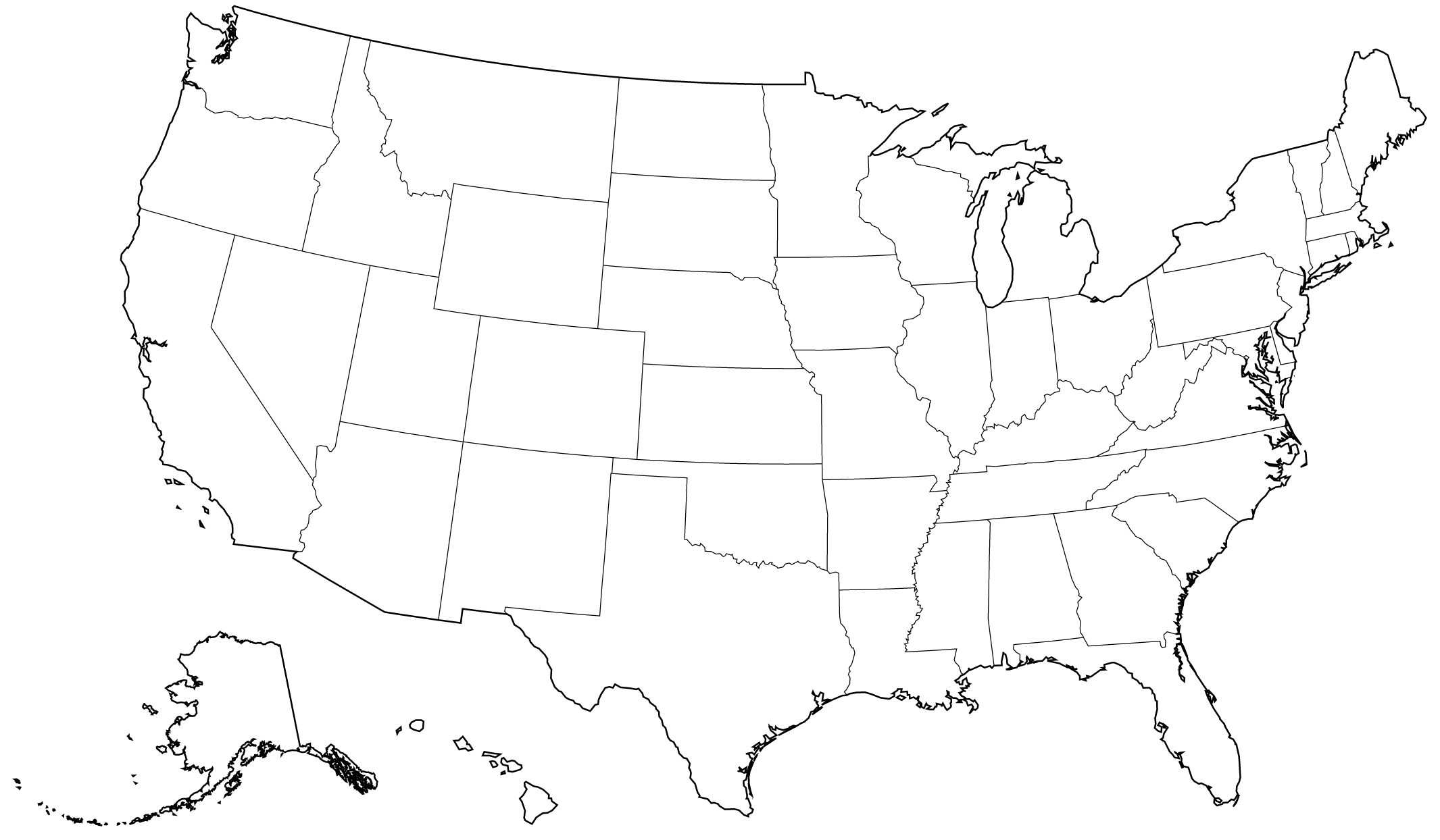 2131x1244 Sketch Drawing Us Map Online Usa Full