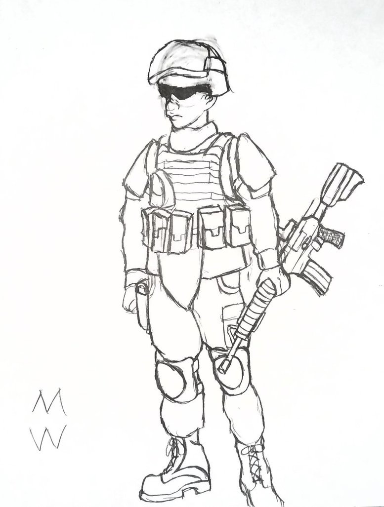 777x1027 Us Soldier By Mrwafflles