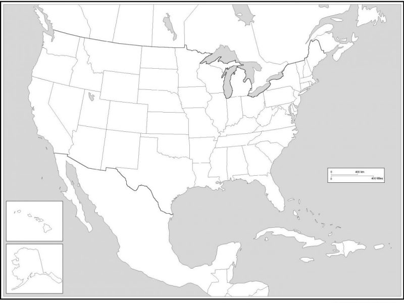 800x600 Usa Map And Mexico Printable Us Maps