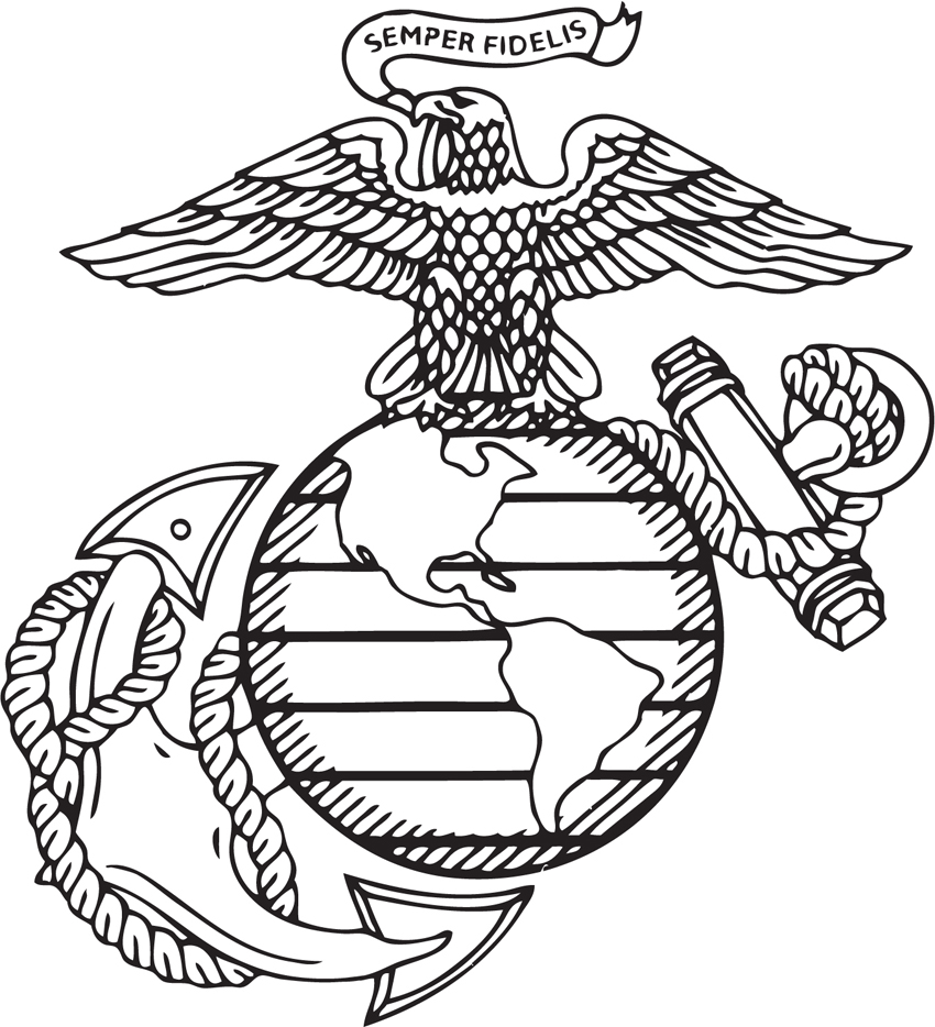 850x934 Marines Decal Logo