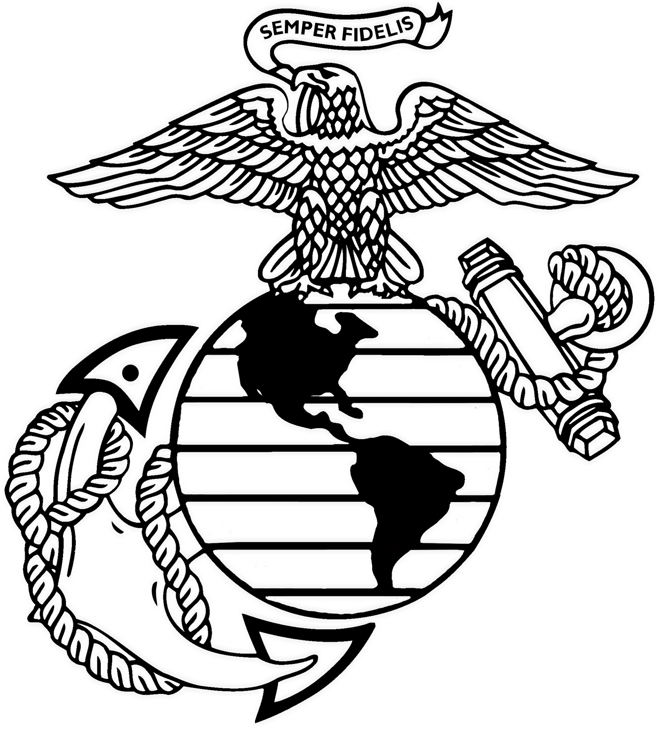 Usmc Emblem Drawing at GetDrawings | Free download