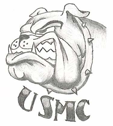 375x417 Usmc Bulldog By Skullkingt