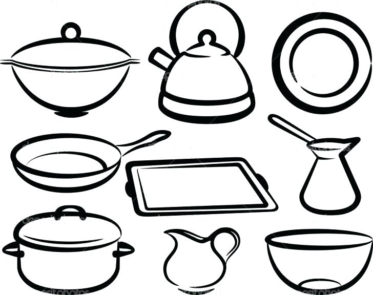 728x576 Tools Coloring Pages Kitchen Ideas Utensils Drawing Sketch