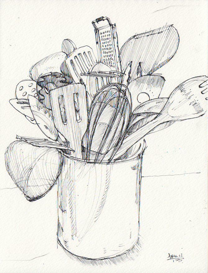 669x878 Drawings Of Kitchen Utensils