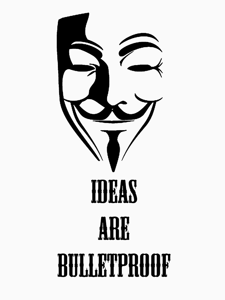 750x1000 V For Vendetta Unisex T Shirt By Katrussell Redbubble