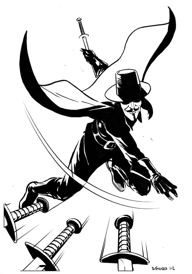748x1067 V For Vendetta By Stokesbook