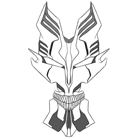 480x480 Vizard Zangon Mask From Bleach Free Printable Papercraft Templates