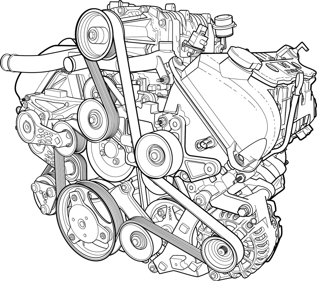 V8 Engine Drawing at GetDrawings | Free download honda gx670 wiring diagram 