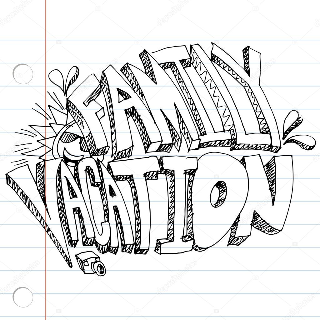 1024x1024 Family Vacation Drawing Stock Vector Cteconsulting