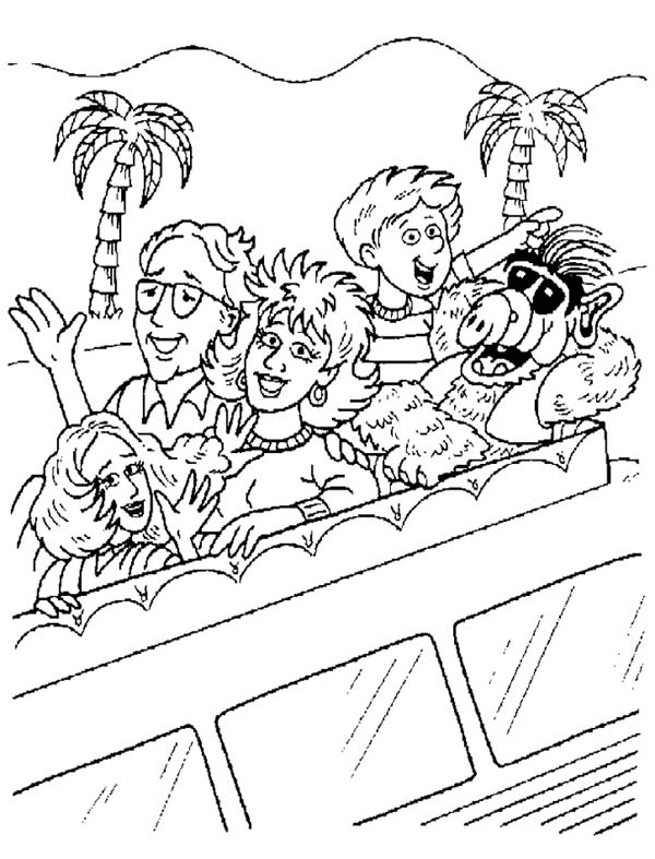 600x787 Tanner Family Take Alf On Vacation Coloring Pages Batch Coloring