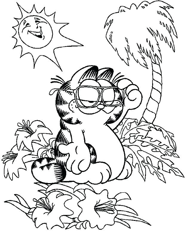 630x786 Vacation Coloring Pages Wearing Glasses Coloring Page Vacation
