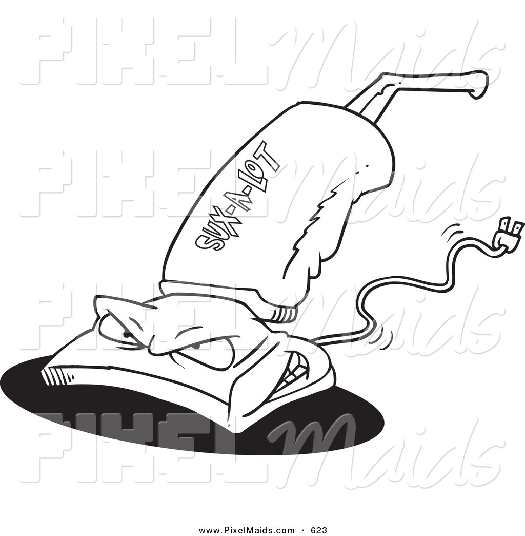 1024x1044 Clipart Of A Line Art Design Of A Aggressive Sux A Lot Vacuum