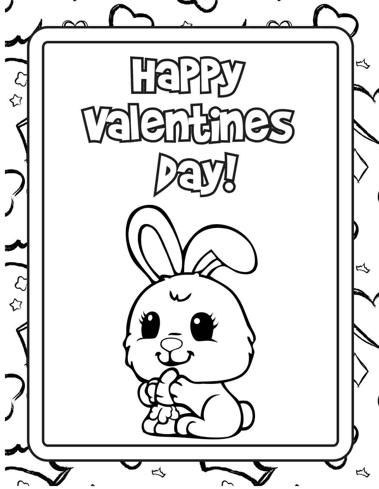 1272x1641 Coloring Pages. Valentine Card Coloring Pages