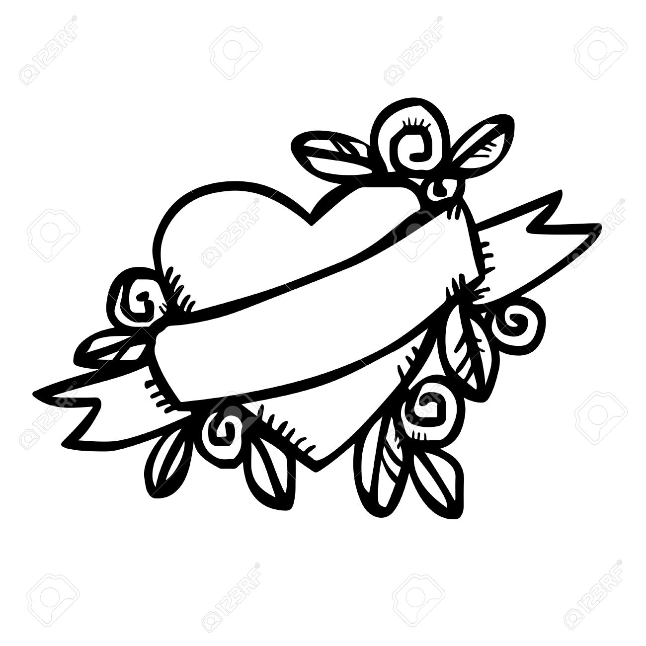 1300x1300 Valentines Day Greeting Card With Heart Holiday Abstract