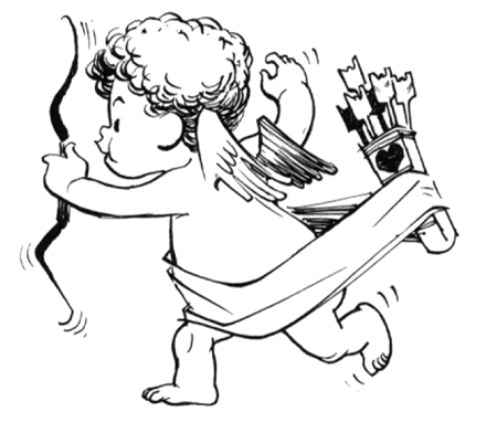 450x392 How To Draw Baby Cupid With Love Arrows For Valentines Day