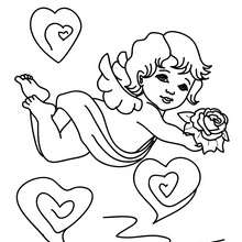 220x220 Love Angel Cupid Coloring Pages