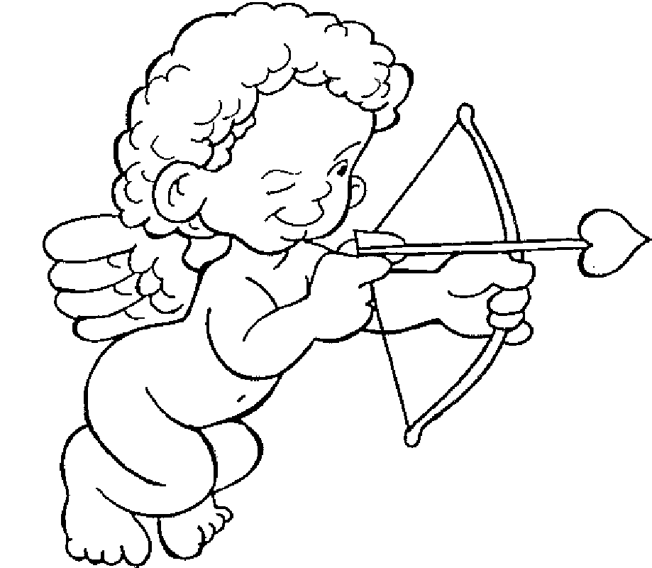 919x800 Valentine's Day Cupid Amp Coloring Book