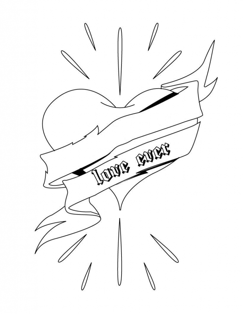 792x1024 Cute Heart Drawings Cute Heart Valentines Coloring Pages Valentine