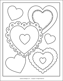 250x323 Free Valentine Coloring Pages