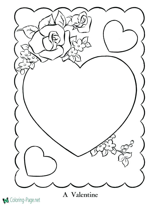 670x820 Valentine Heart Coloring Pages