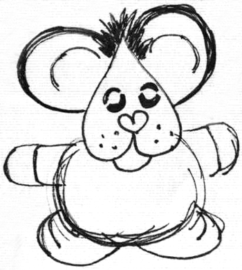 350x390 Drawing And Making Cute Animals Out Of Hearts For Valentine's Day